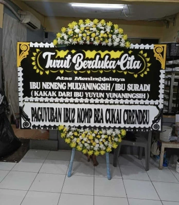 Papan Bunga di Kamanisan Tirtayasa